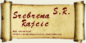 Srebrena Rajčić vizit kartica